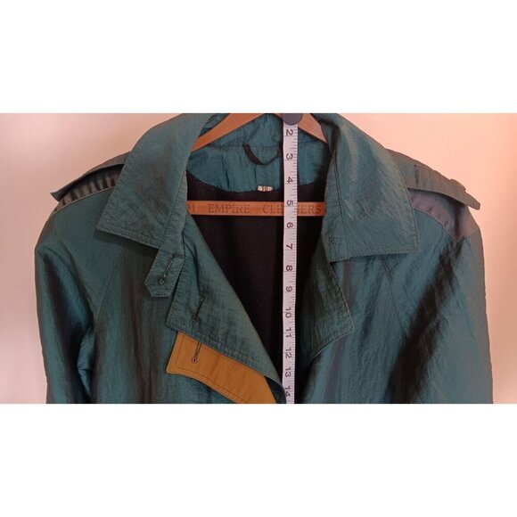 Vintage Westfield Trench Coat Size 10 With Belt Green 80s Or 90s See Photos - Picture 11 of 16